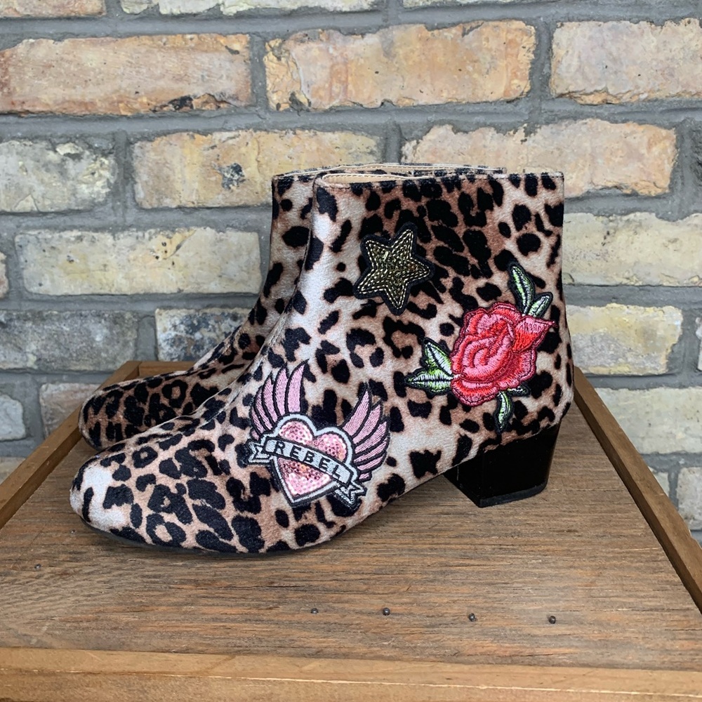 Children’s Place Big Girls Cheetah Booties